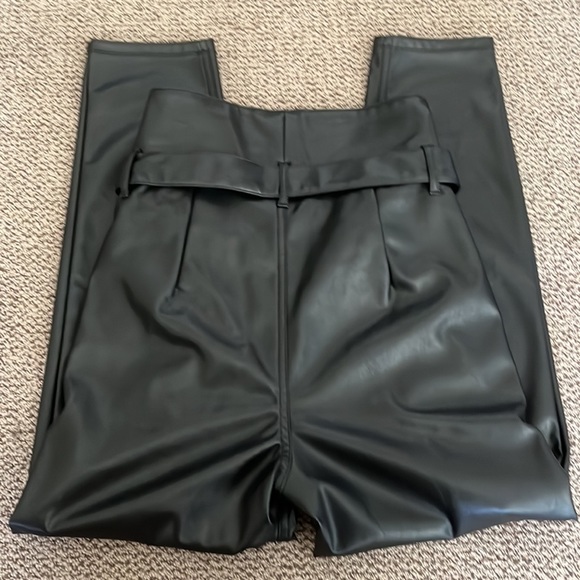 NWOT open exit high rise faux leather pants - Picture 3 of 6